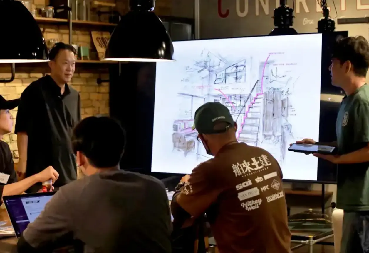 オーバーレイの講義中の風景