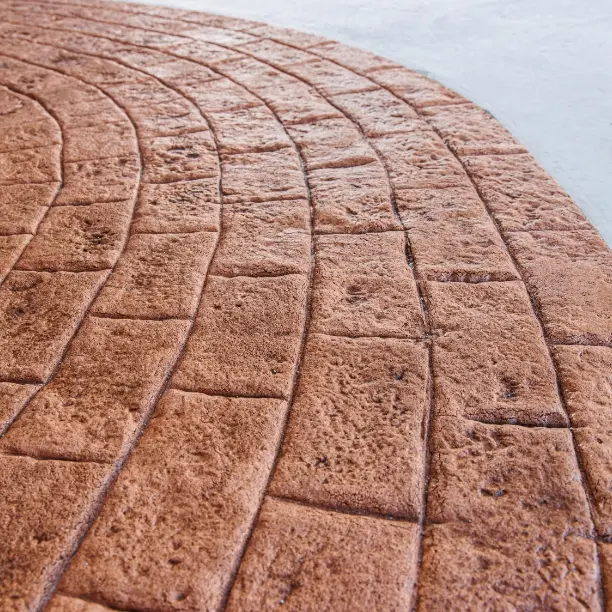 レンガ調にオーバーレイが施された床の画像