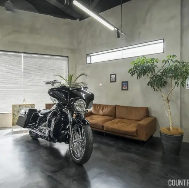 アメリカンスタイルのバイクに合うMPCの床や壁の画像